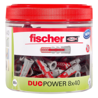 Cheville tous Matériaux  FISCHER DuoPower 8X40- Box de 80