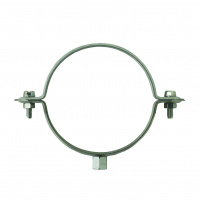 Collier Gouttière M7 Pas 150 Pour Tube Ø 80 Acier Zingué Blanc