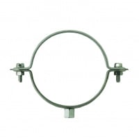 Collier Gouttière M8 pour Tube Ø 80 Acier Zingué Blanc