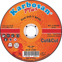 Disque à Tronçonner Plat 125X1.0X22.2 A60R Inox KARBOSAN 910520