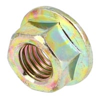 Écrou à Embase Lisse Acier Zingué Bichromaté DIN 6923