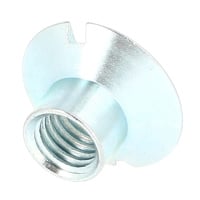 Écrou Conique TF 110° Acier Zingué Blanc