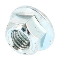 Écrou Frein Tout Métal à Embase Acier Classe 8 Zingué Blanc DIN 6927