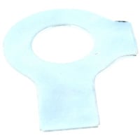 Frein d'Écrous Équerre à Aileron Acier Zingué Blanc DIN 463