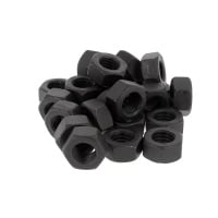 Sachet de 25 Écrous Hu M10 Acier 10 Noir DIN 934