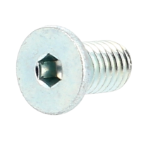 TCHC Tête Extrêmement Basse M6X25 Acier 10.9 Zingué Blanc