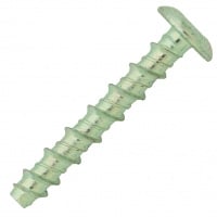 Vis Béton Tête Cylindrique Torx 6X40 Acier Zingué Blanc