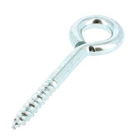 Vis Bois à Oeillet 5X45 Acier Zingué Blanc