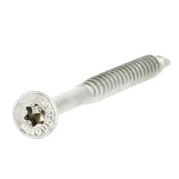 Vis Bois TF Torx 4X30 Acier Zingué Blanc