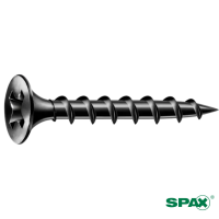 Vis Placo SPAX Tête Trompette Phillips 3.9X25 Acier Phosphaté Noir