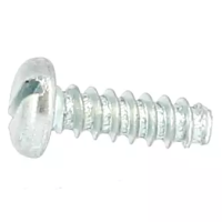 Vis Tôle TCL Fendue 3.5X13 Acier Zingué Blanc Bout Plat DIN 7971