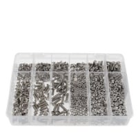 Coffret de 800 Vis TF DIN 963 + Écrous Inox A2