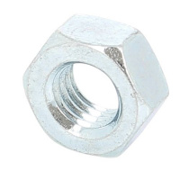 Écrou Hu Pas à Gauche Acier Zingué Blanc DIN 934L