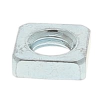 ECROU CARRE M8X13X13X4 Z.BLANC DIN 562