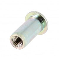 RIVKLE® Tête Plate Fut Cylinque Ouvert M4 Ep 1 à 2 Zingué