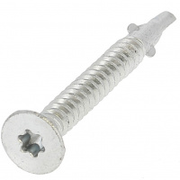 Autoperceuse Bi-Métal TF Torx A Ailettes 4.8X28 Inox A2/Acier Zingué Blanc