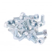 Sachet de 25 TCHC M6X12 Acier 8.8 Zingué Blanc EF DIN 912