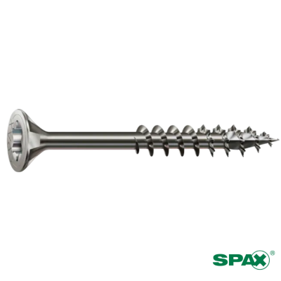 Vis à Bois VBA SPAX Tête Fraisée T-STAR plus Inox A2 avec Pointe 4CUT