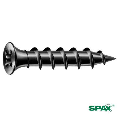 Vis Placo SPAX Tête Trompête Phillips 5.5X38 Acier Phosphaté Noir (Placo / Placo)