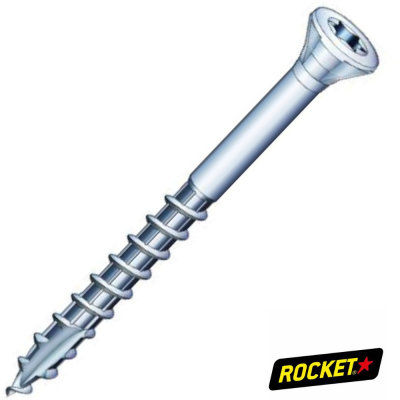 Vis Rocket de Bardage Tête Fraisée Torx Inox A2 - Vis à Bois