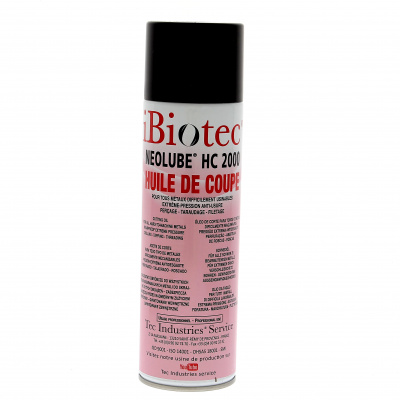 HUILE DE COUPE POUR TOUS METAUX NEOLUBE HC 2000 EN AEROSOL DE 400ML