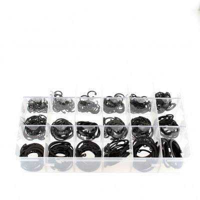 Coffret D'Assortiment de Circlips Intérieurs Acier Noir Din 472