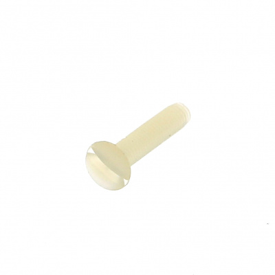 Tête Fraisée Bombée Fendue TFB Nylon Naturel PA6-6 Din 964